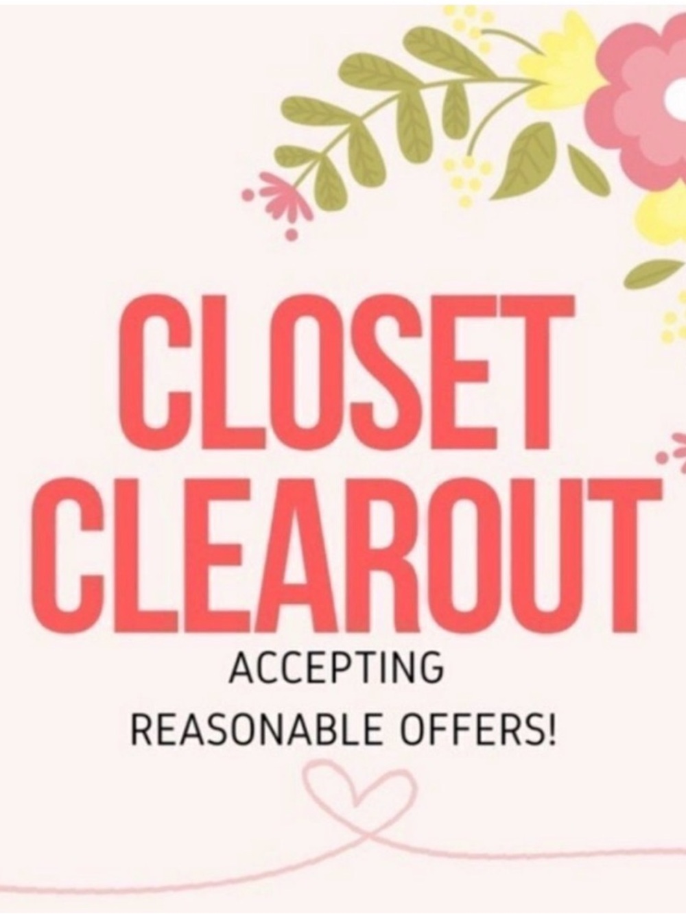 Closet Clearout!!! Time for it to all go!